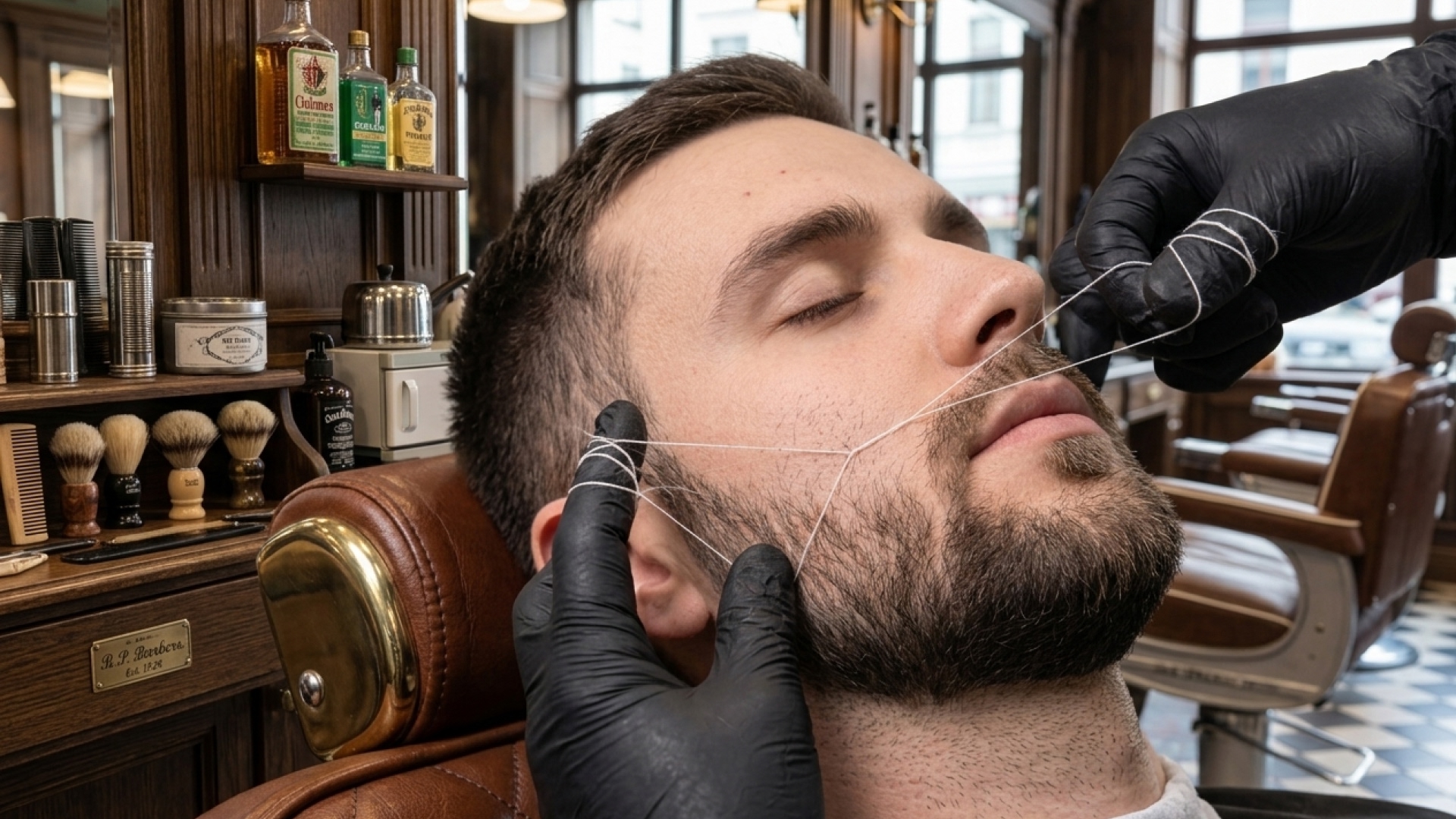 Trådning hos Barbershop plus